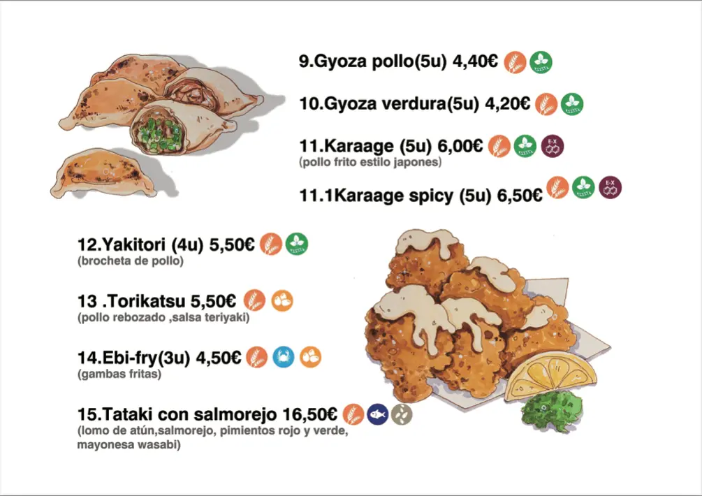 Carta del restaurante - Página 3