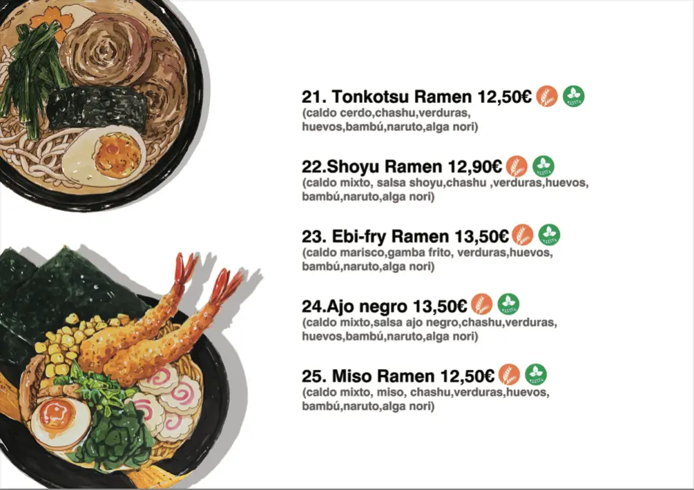 Carta del restaurante - Página 5