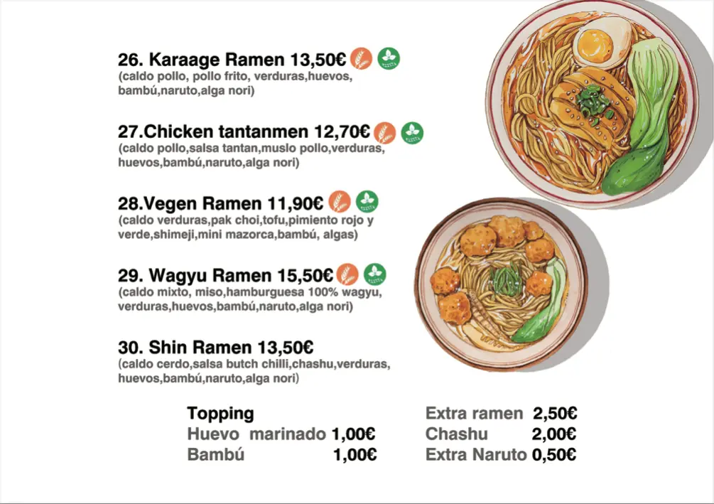 Carta del restaurante - Página 6