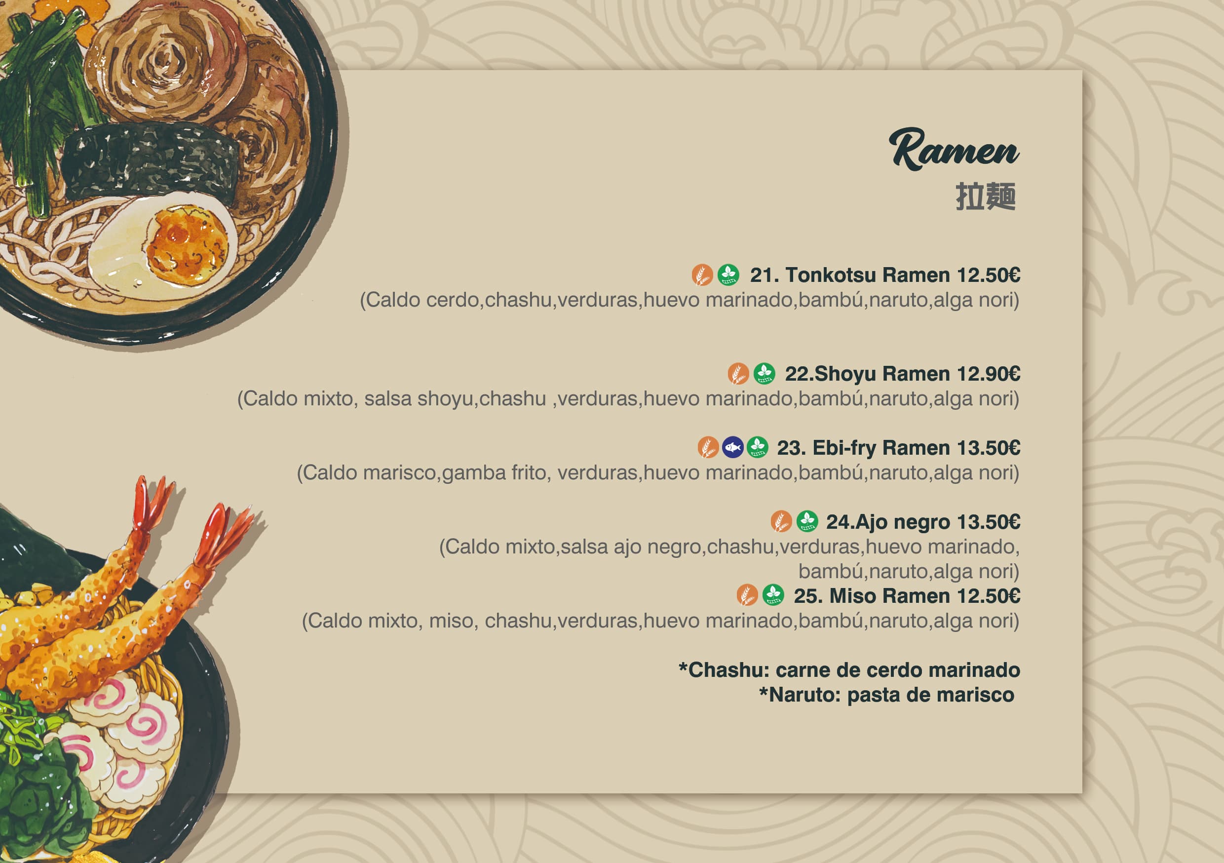 Carta del restaurante - Página 6